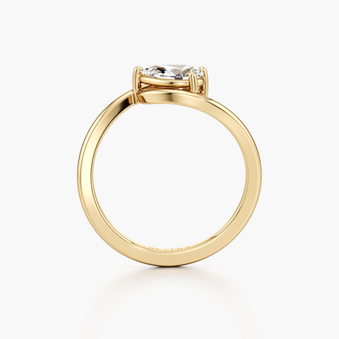 Warm Hug Pear Diamond Ring