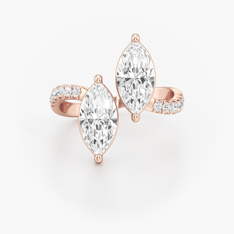Reflecting Duo Diamond Ring