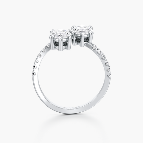 Reflecting Duo Diamond Ring