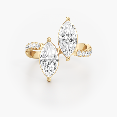 Reflecting Duo Diamond Ring