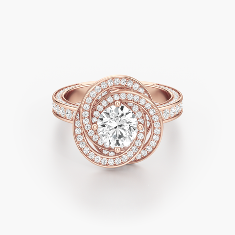 Aikya Intertwined Diamond Ring