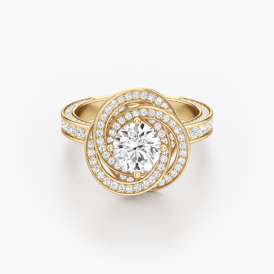 Aikya Intertwined Diamond Ring